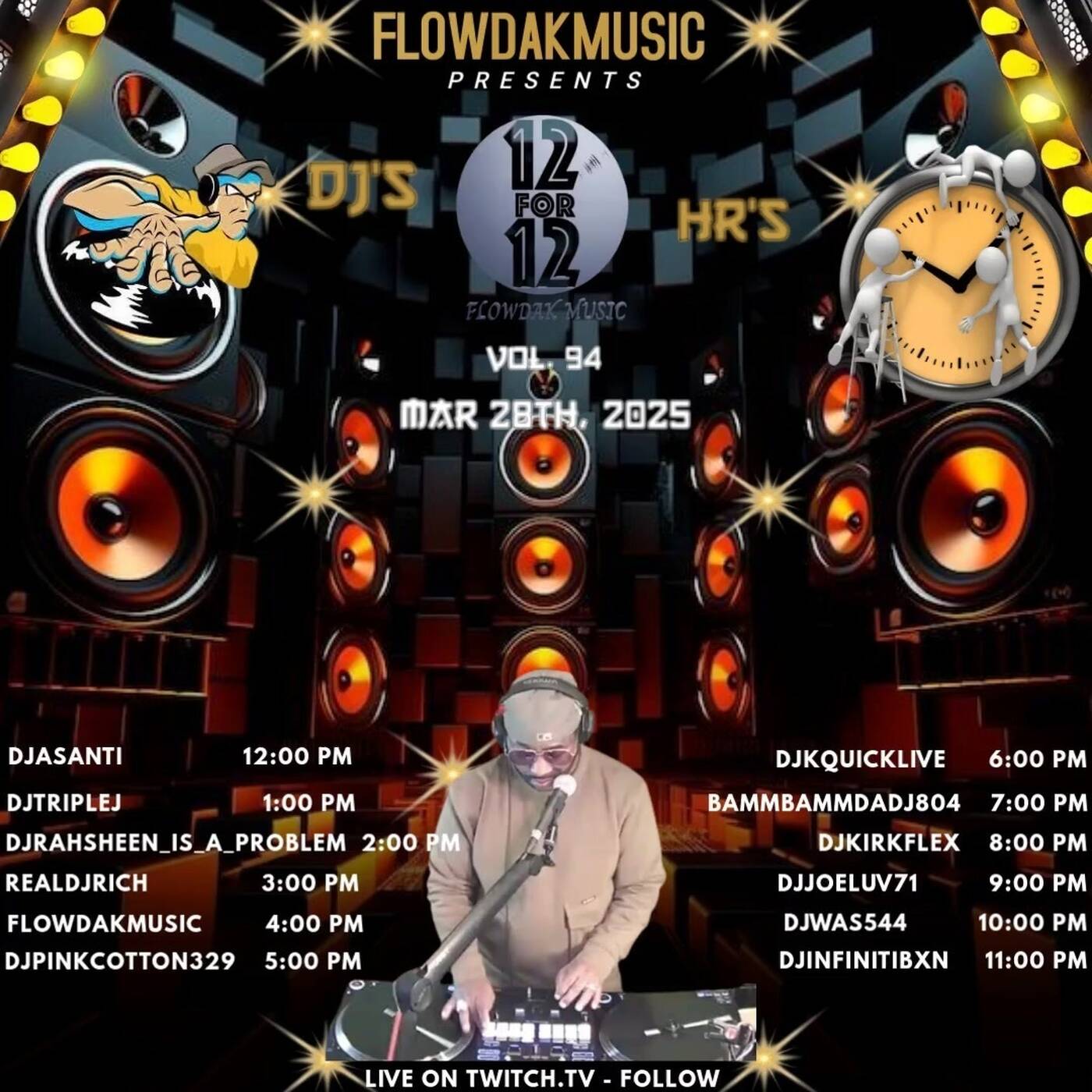 12FOR1212DJsFOR12HRSRAID️TRAINVL94Powered By @flowdakmusic 6-7PMEST‼️(MAR 28, 2025) episode artwork