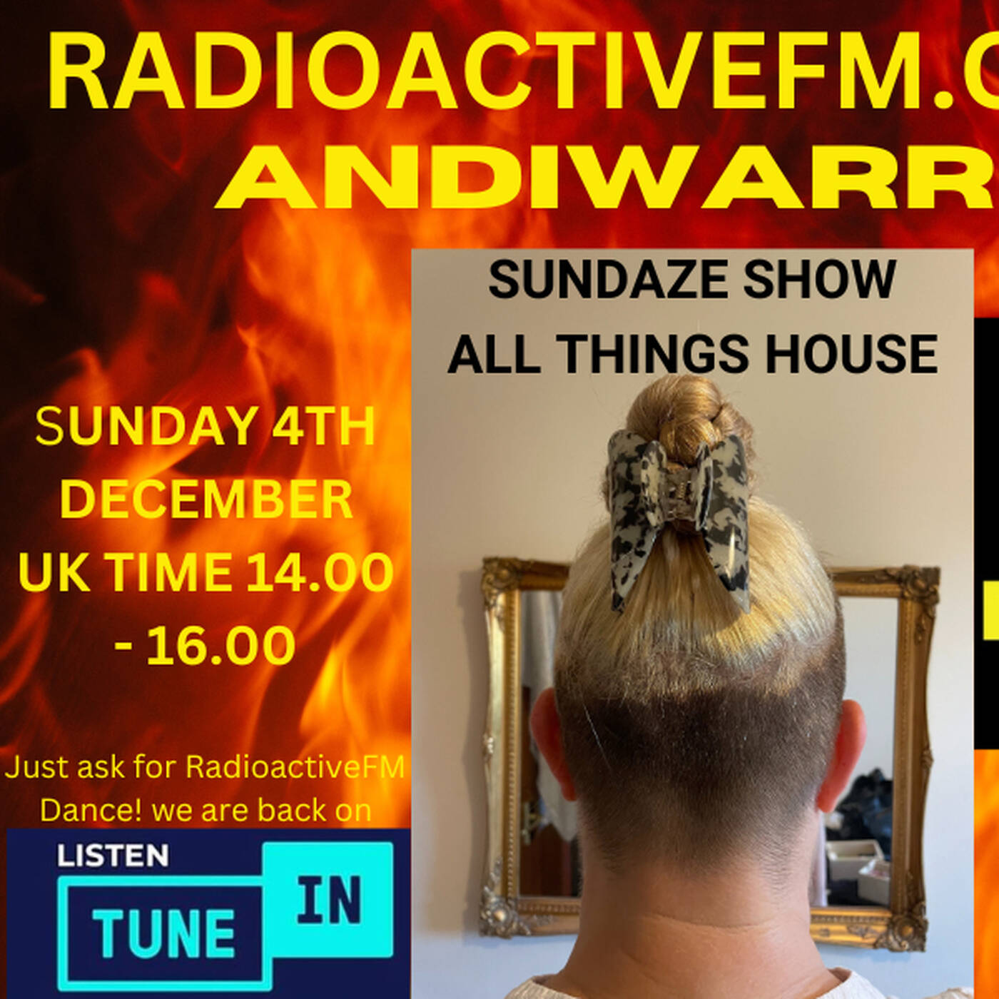 Andiwarren - Sundaze Show - Radioactivefm.co.uk episode artwork