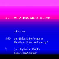 5. Apotheose, 25 July 2019, Performance r-less by HuMBase