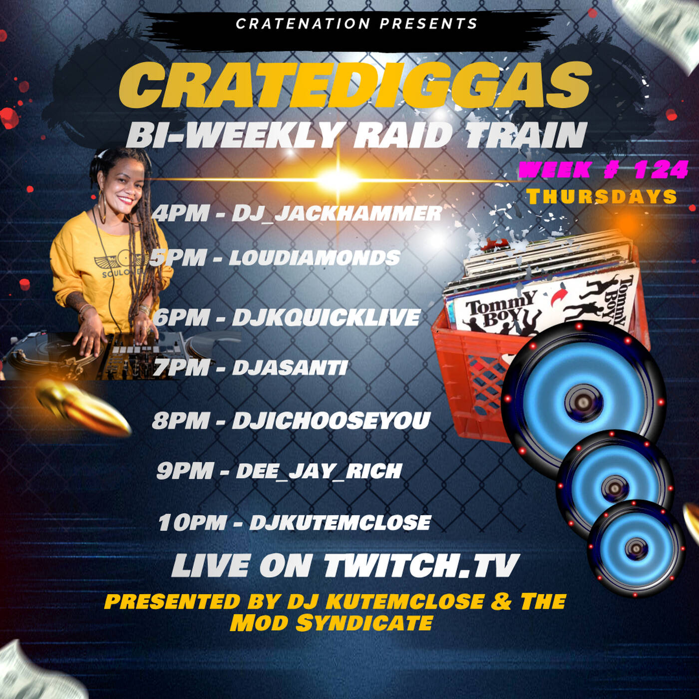 CRATEDIGGASBI-WEEKLYRAIDTRAINWEEK#124 Sponsored By @djkutemclose 6-7PMEST‼️ (JULY 03, 2025) episode artwork