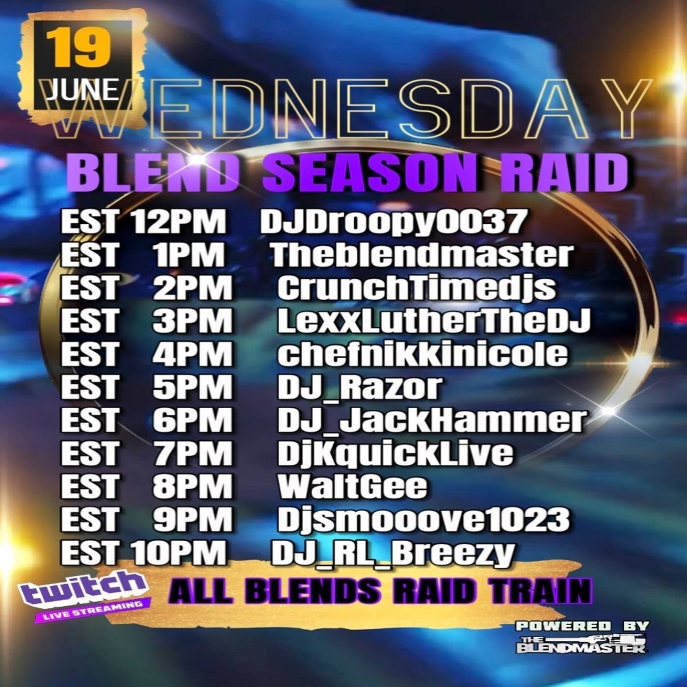 BLENDSEASONRAIDTRAIN Hosted By @theblendmaster 7-8PMEST‼️ | @djkquicklive IN THE MIX (Jun 19, 2024) episode artwork
