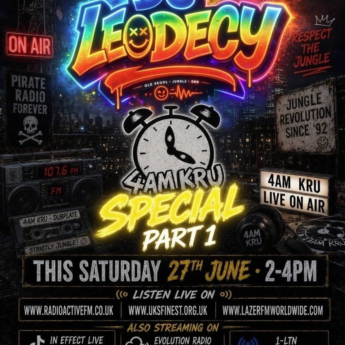 Leodecy Live, 27.6.26, 2-4pm, 4AM Kru Pt1 episode artwork