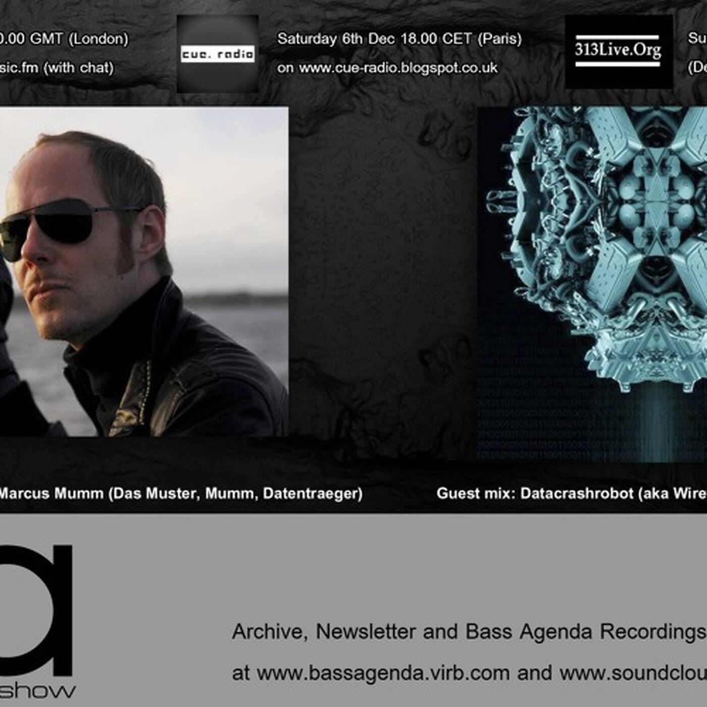 Bass Agenda 117: Interview with DAS MUSTER and DATACRASHROBOT guest mix episode artwork