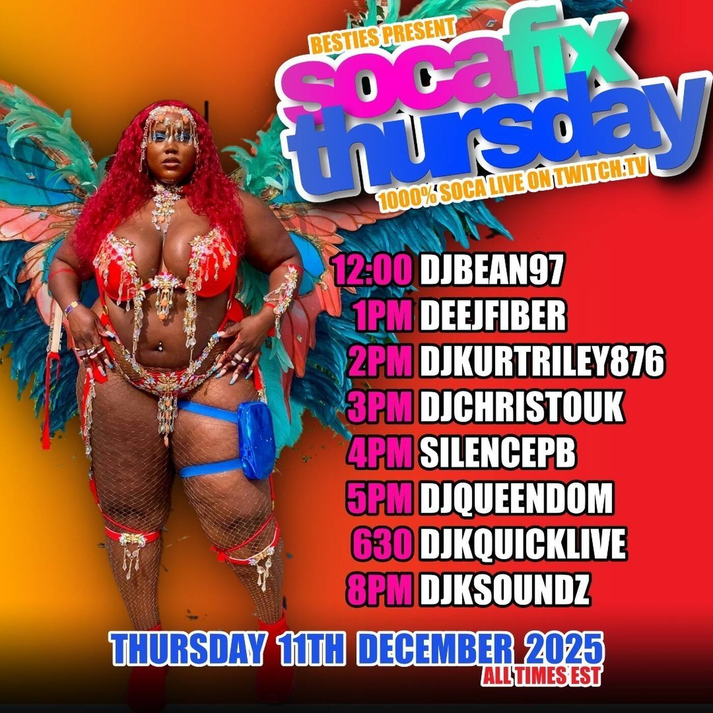 SOCAFIXTHURSDAYRAIDTRAIN Hosted By BESTIES 6:30-8PMEST‼️(DEC 11, 2025) episode artwork