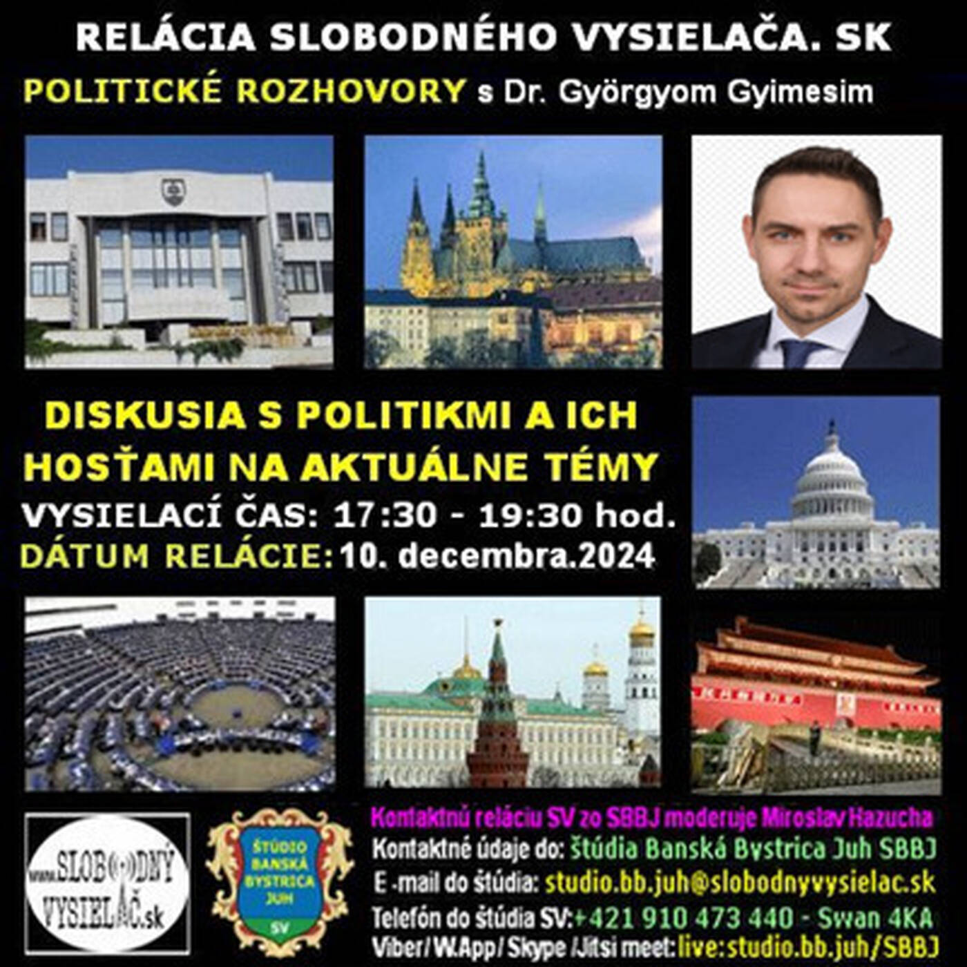 Politické rozhovory 224 - 2024-12-10 PhDr. Gyõrgy Gyimesi PhD. episode artwork