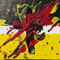  Frau Fenster beschreibt ihre Kunstwerke - Color on Canvas: THE STAKE &amp; SOILED RELIGION by Fenster Talk