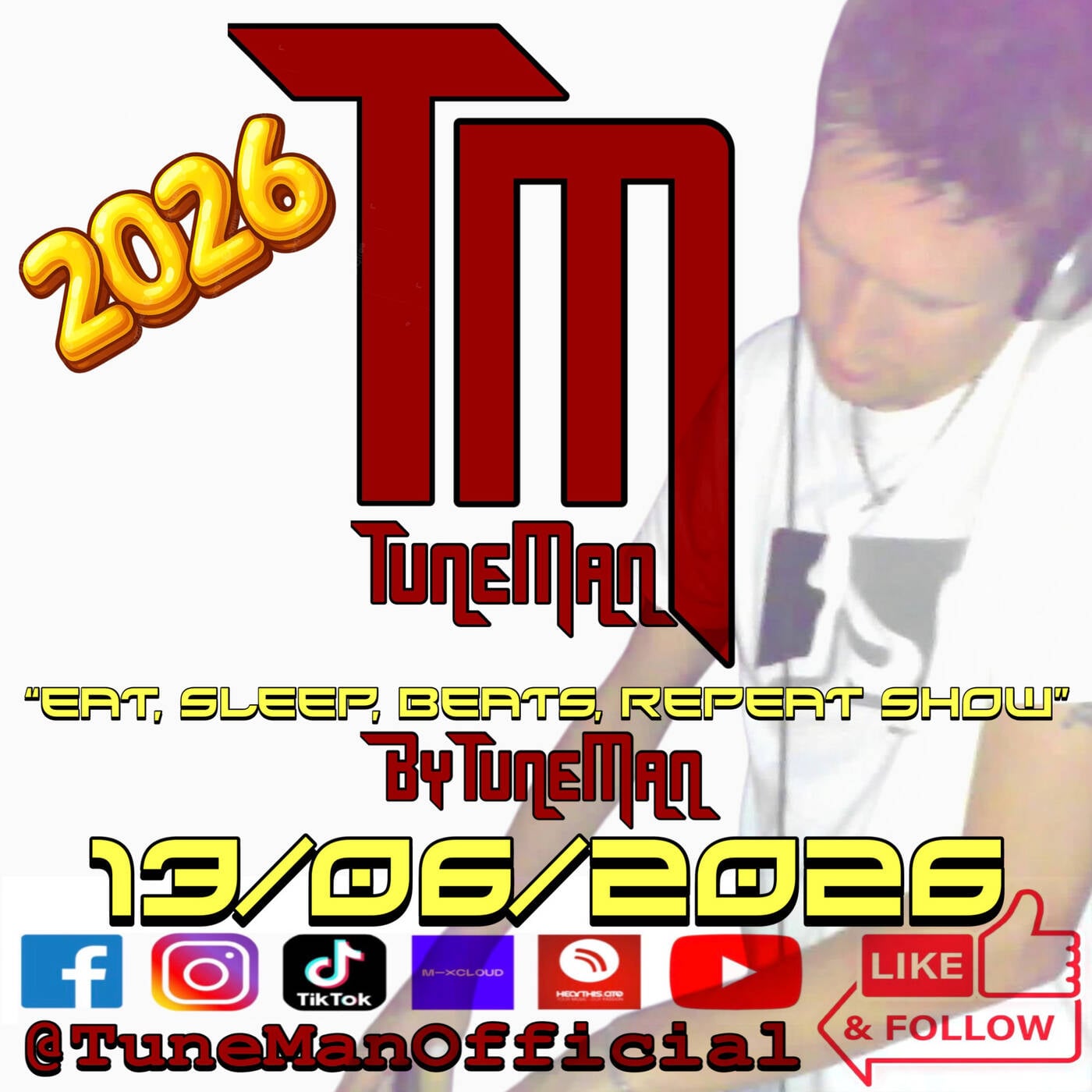 TuneMan presents "Eat Sleep, Beats, Repeat" - Recorded live by TuneMan Official 13/06/26 episode artwork