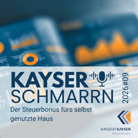 Der Steuerbonus fürs selbst genutzte Haus – Kayserschmarrn 2026#09 by Kayserschmarrn
