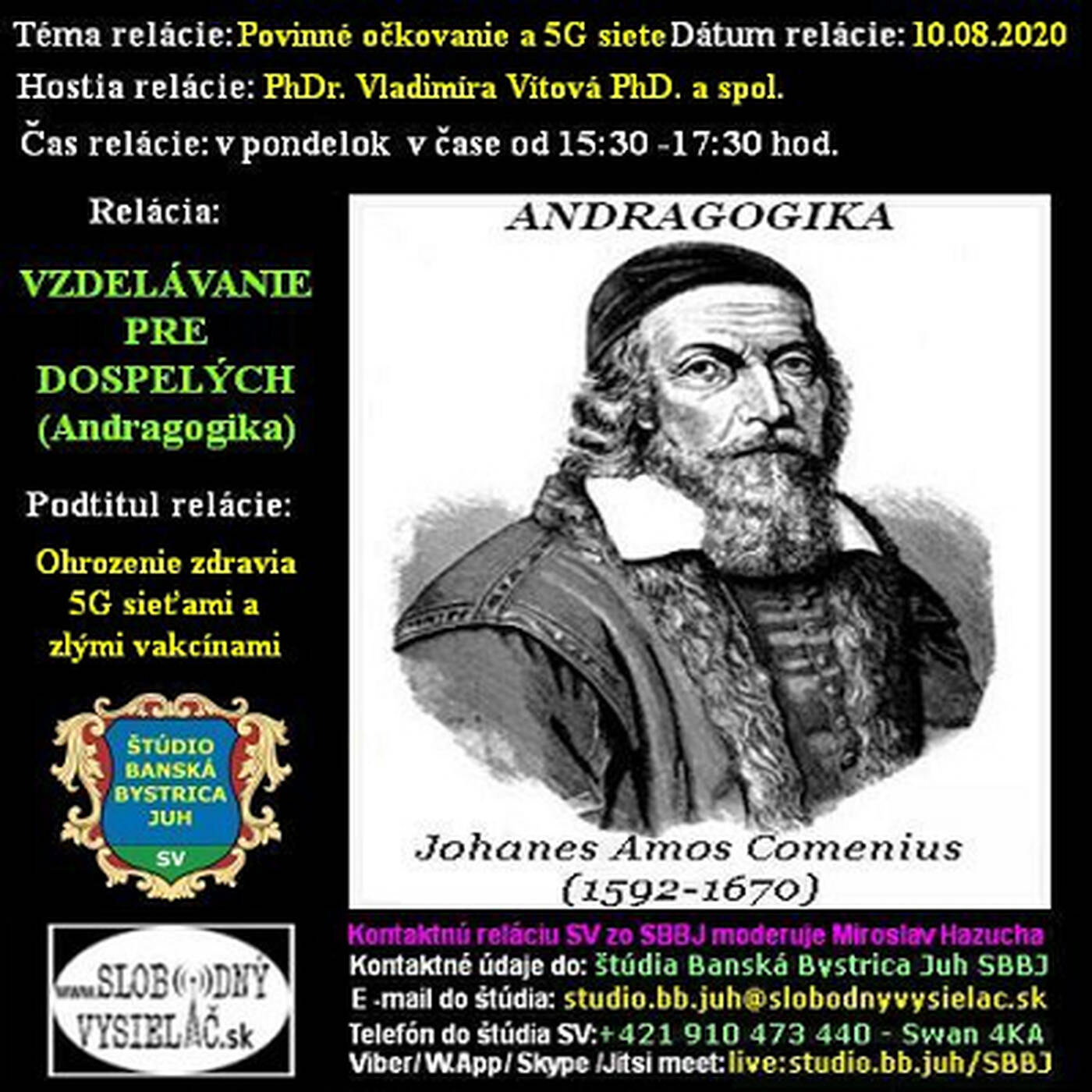 Vzdelávanie pre dospelých 209 - 2020-08-10 Povinné očkovanie a 5G siete episode artwork