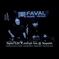 Sayko b2b X.morph live @ Stepslet 9.1.2015 (free download) by sayko