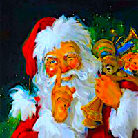 Santa Sells Snowflakes. by DELCONE.