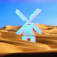 Tundra by Desert Windmill
