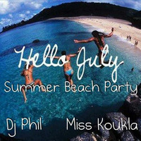 Summer beach party by dj Phil and Miss Koukla by Dj Phil