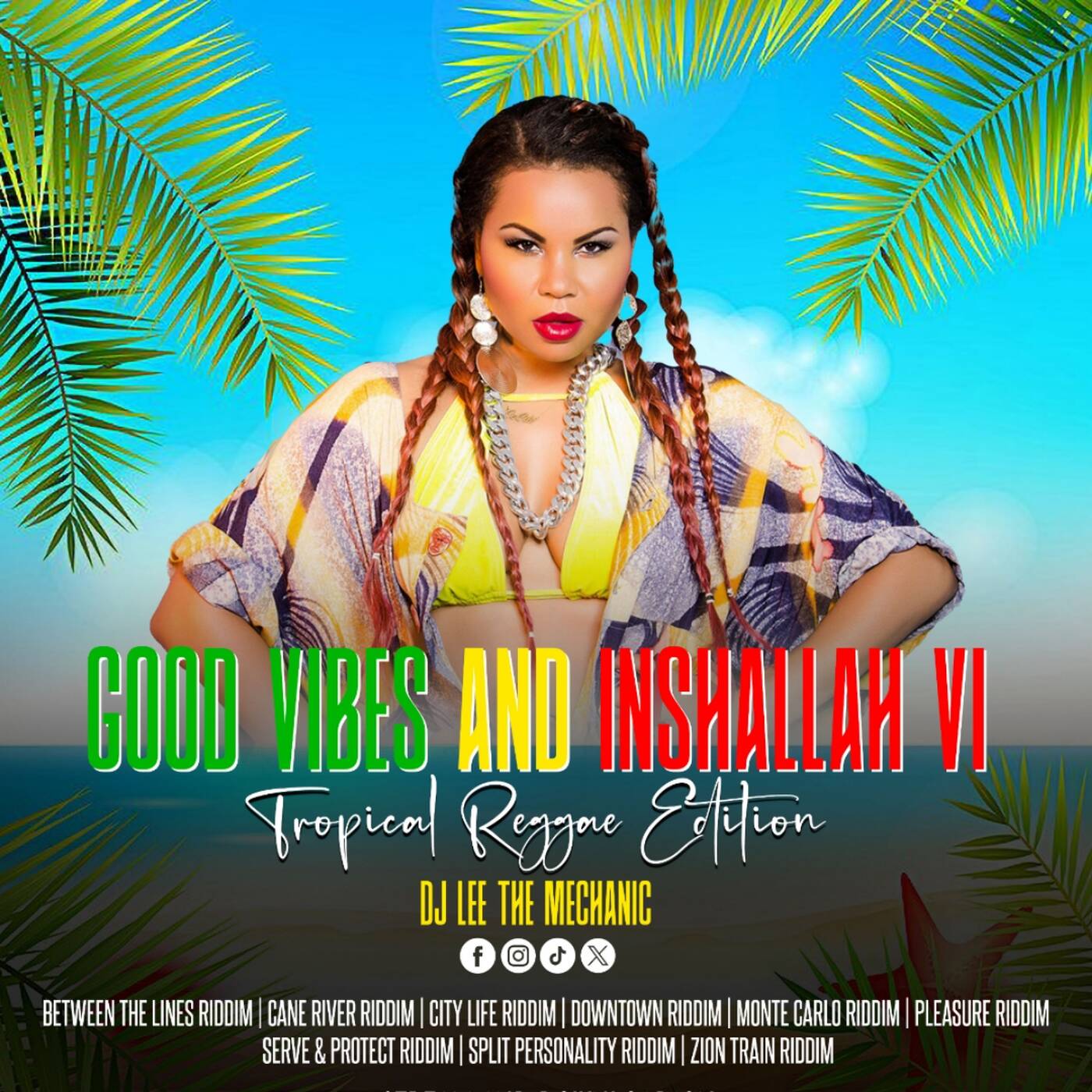 TROPICAL REGGAE MUSIC MIX (Good Vibes & Inshallah 6)