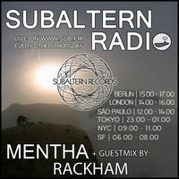 Mentha + Rackham Guestmix - Subaltern Radio 30/03/17 by Subaltern Records