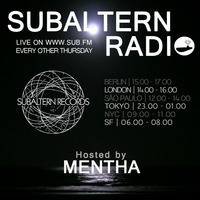 Mentha - Subaltern Radio 31/03/2016 on SUB.FM by Subaltern Records