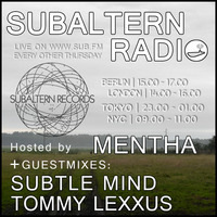 Tommy Lexxus | Subaltern Radio Guestmix | Sub.FM by Tommy Lexxus