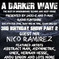 #157 A Darker Wave 17-02-2018 (guest Nico Ramirez, EPs Asymmetric, Abstract Man, UMEK, Herman Hesse) by A Darker Wave