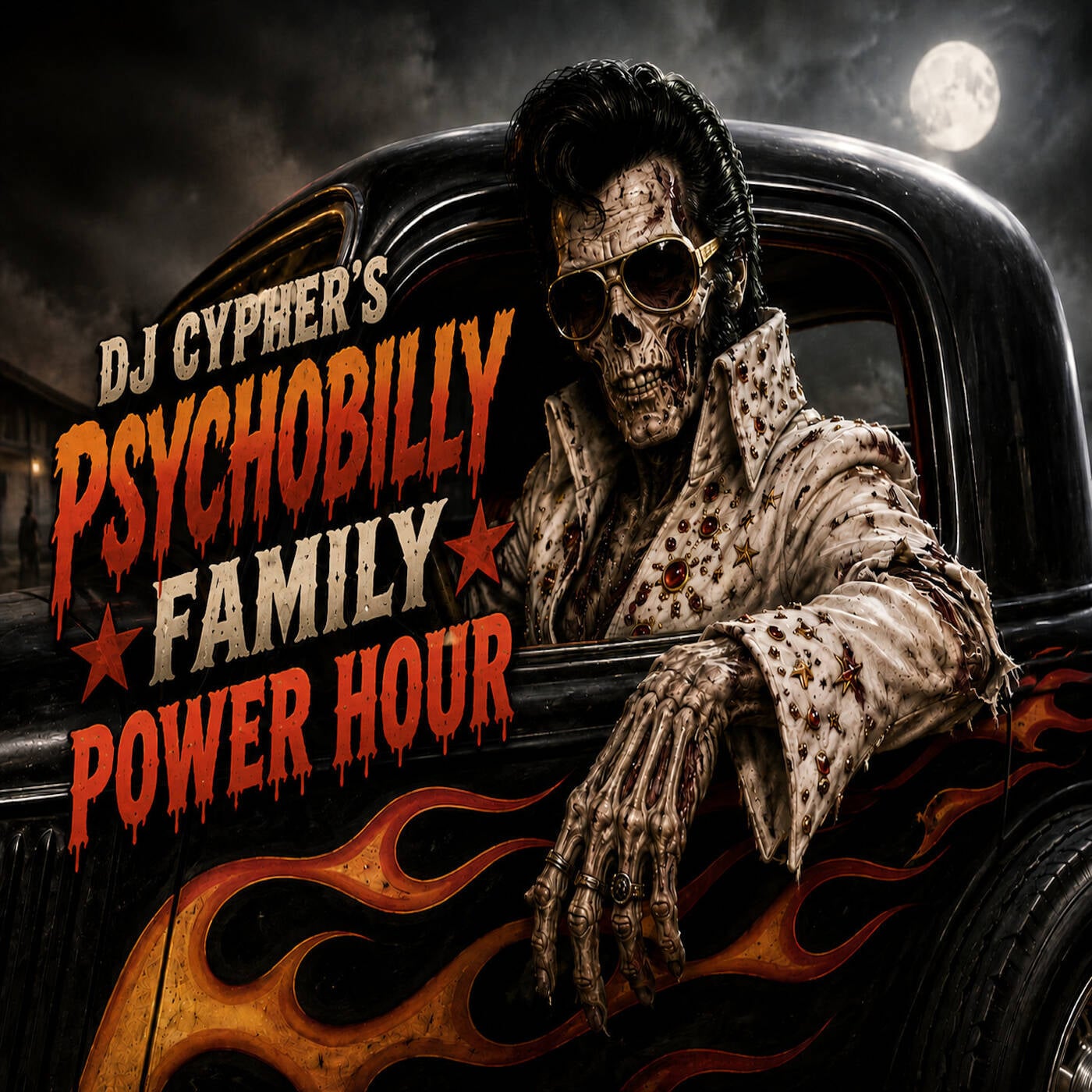 DJ cypher's PSYCHOBILLY FAMILY POWER HOUR no. 64 episode artwork