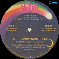 Trax FM (22-04-2018) The Throwback Show with David RB by Chas 'Kwikmix' Summers