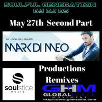 SOULFUL GENERATION BY DJDS(FRANCE)GHM RADIO MAY 27TH 2018 SECOND PART SPECIAL DJ MARK DI MEO by DJ DS (SOULFUL GENERATION OWNER)