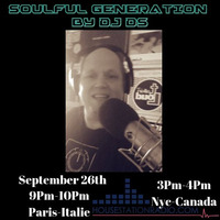 SOULFUL GENERATION BY DJ DS (FRANCE) HOUSESTATIONRADIO SEPTEMBER 26TH 2018 by DJ DS (SOULFUL GENERATION OWNER)