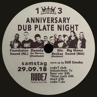 Slin Rockaz 13th Anniversary - Dubplate Night by Ras Paul