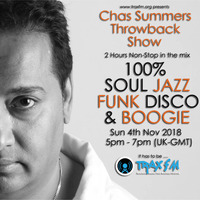 Chas Summers Throwback Show Replay on www.traxfm.org 4th November 2018 by Trax FM Wicked Music For Wicked People