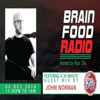 Brain Food Radio hosted by Rob Zile/KissFM/06-12.18/#3 JOHN NORMAN (GUEST MIX) by Rob Zile