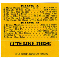 Dr. Dre - Cuts Like These (Side 1) Rodium Swapmeet Mix by Johnnie Freeze
