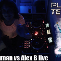 The A team alpha Human vs Alex b b2b Planet techno the dark way by dj Alex B