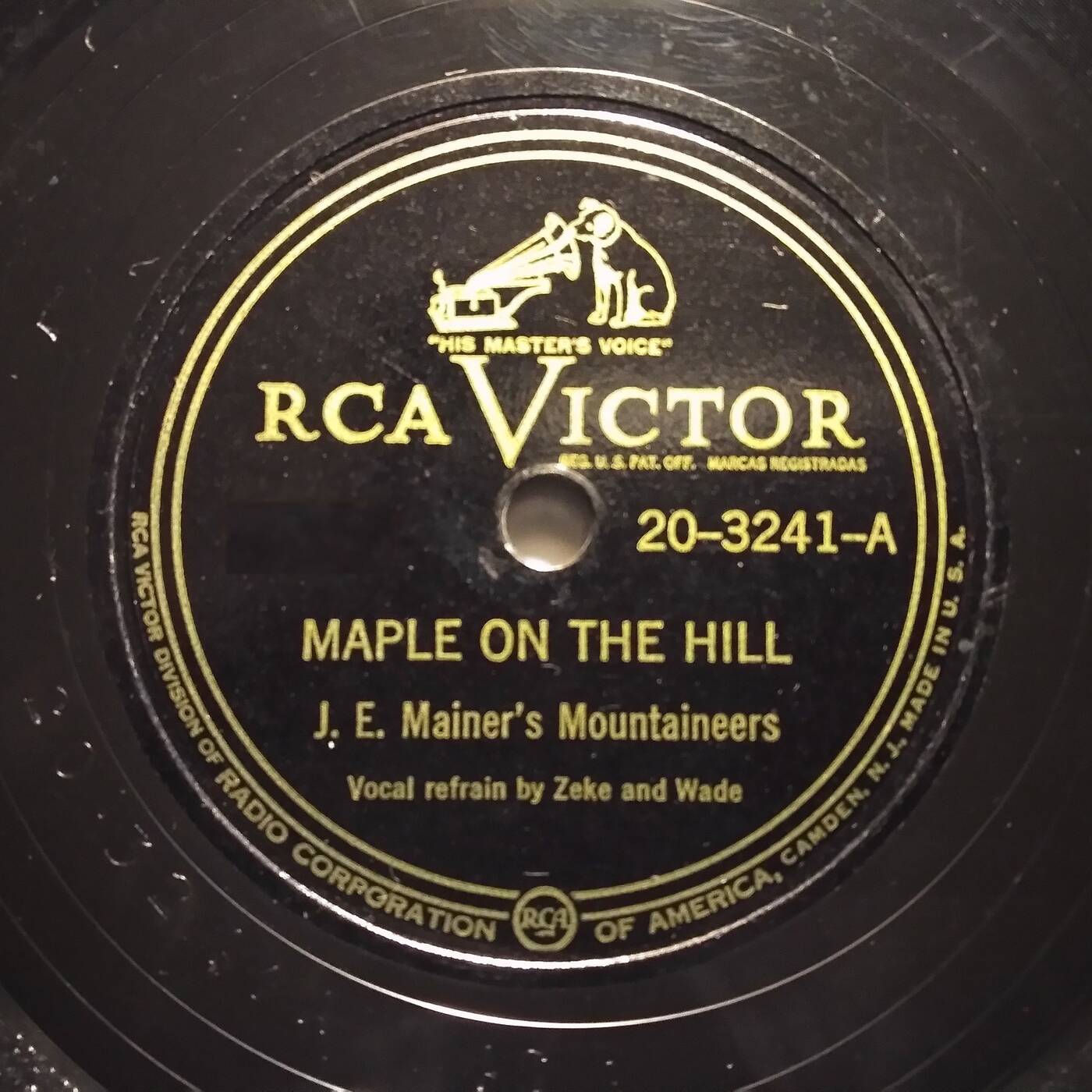 JE Mainer's Mountaineers - Maple On The Hills (78 RCAVictor 20-3241 - 1935) episode artwork