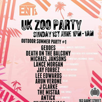 UK Zoo Party (Outdoor Summer Party) - Sunday 1st June / 1pm - 1am @ Ministry of Sound - Promo Mix by House ENT UK