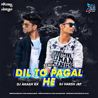 DIL TO PAGAL HAI (REMIX) DJ AKASHRX X DJ HARSH JBP by Bollywood4Djs