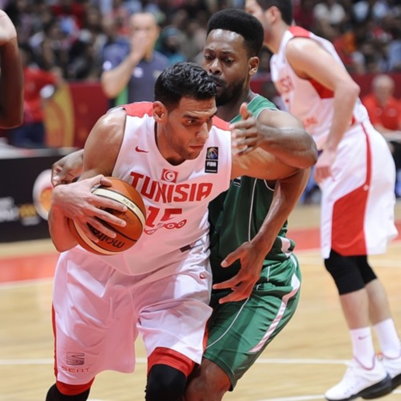 20150821 - Afro Basket 2015 - Salah Mejri après Tunisie Centrafrique