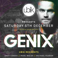 DJ SA - UBIK Events Mix Genix Saturday 5th December 20 @ Palm House Belfast by DJ SA