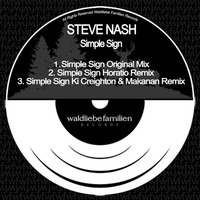 Steve Nash - Simple Sign (Original Mix) by HORATIOOFFICIAL
