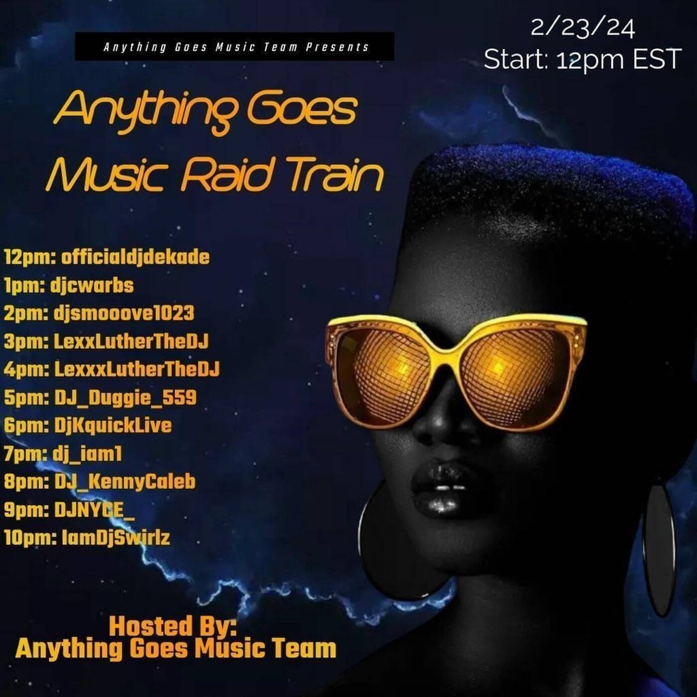 ANYTHINGGOESMUSICRAIDTRAINHosted By A.G.M.C 6-7PMEST‼️  | @djkquicklive IN THE MIX (Feb 23, 2024) episode artwork