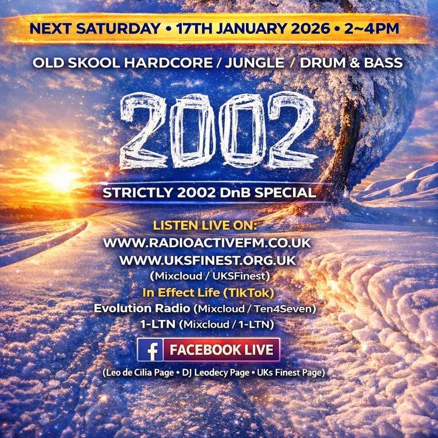 Leodecy Live, 17.1.26, 2-4pm, Strictly 2002 DnB Set episode artwork