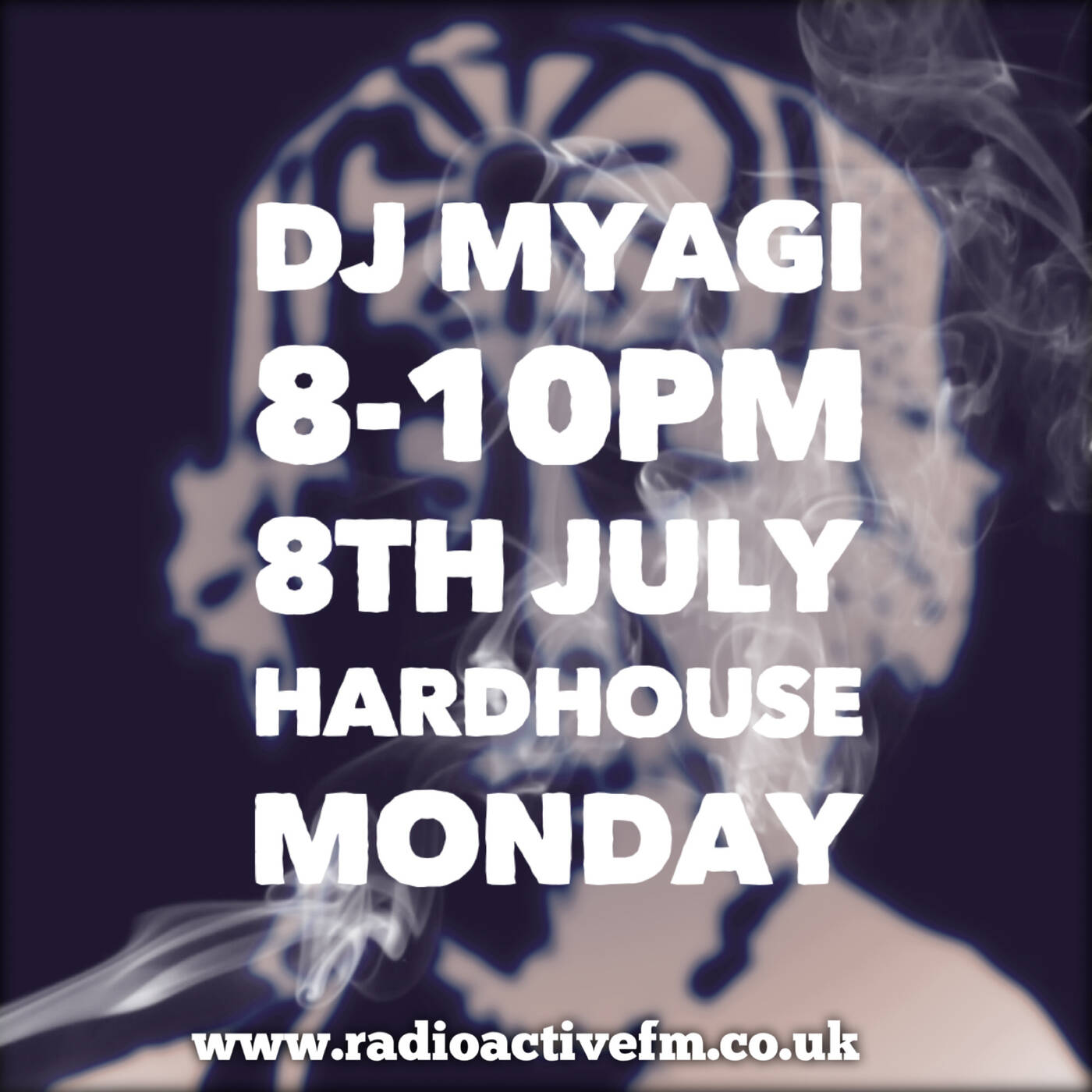 DJ Myagi Hardhouse Monday 130ish bpm edition 8-7-24 episode artwork