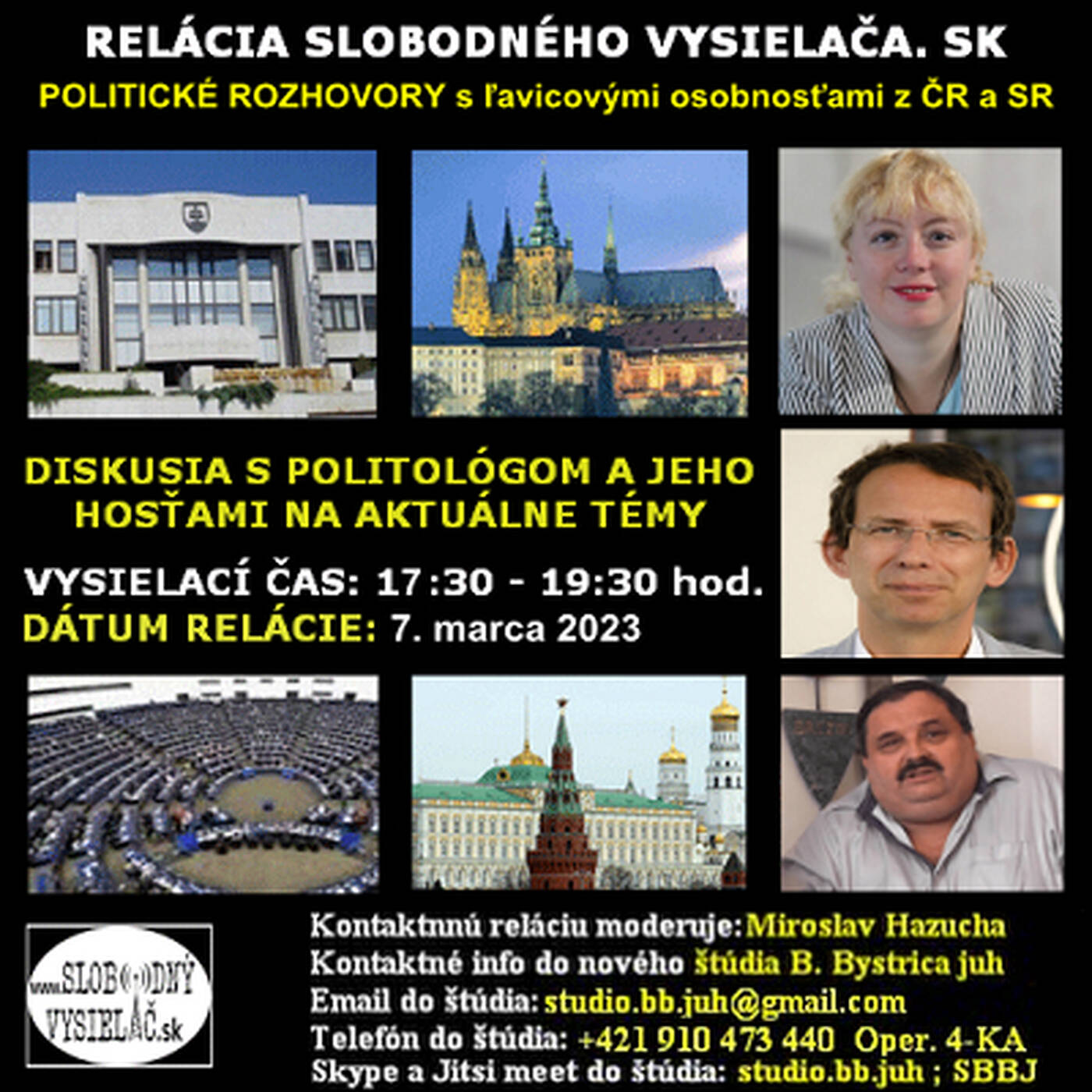 Politické rozhovory 155 - 2023-03-07 Nevyváženosť relácií a cenzúra hostí v masmédiách episode artwork