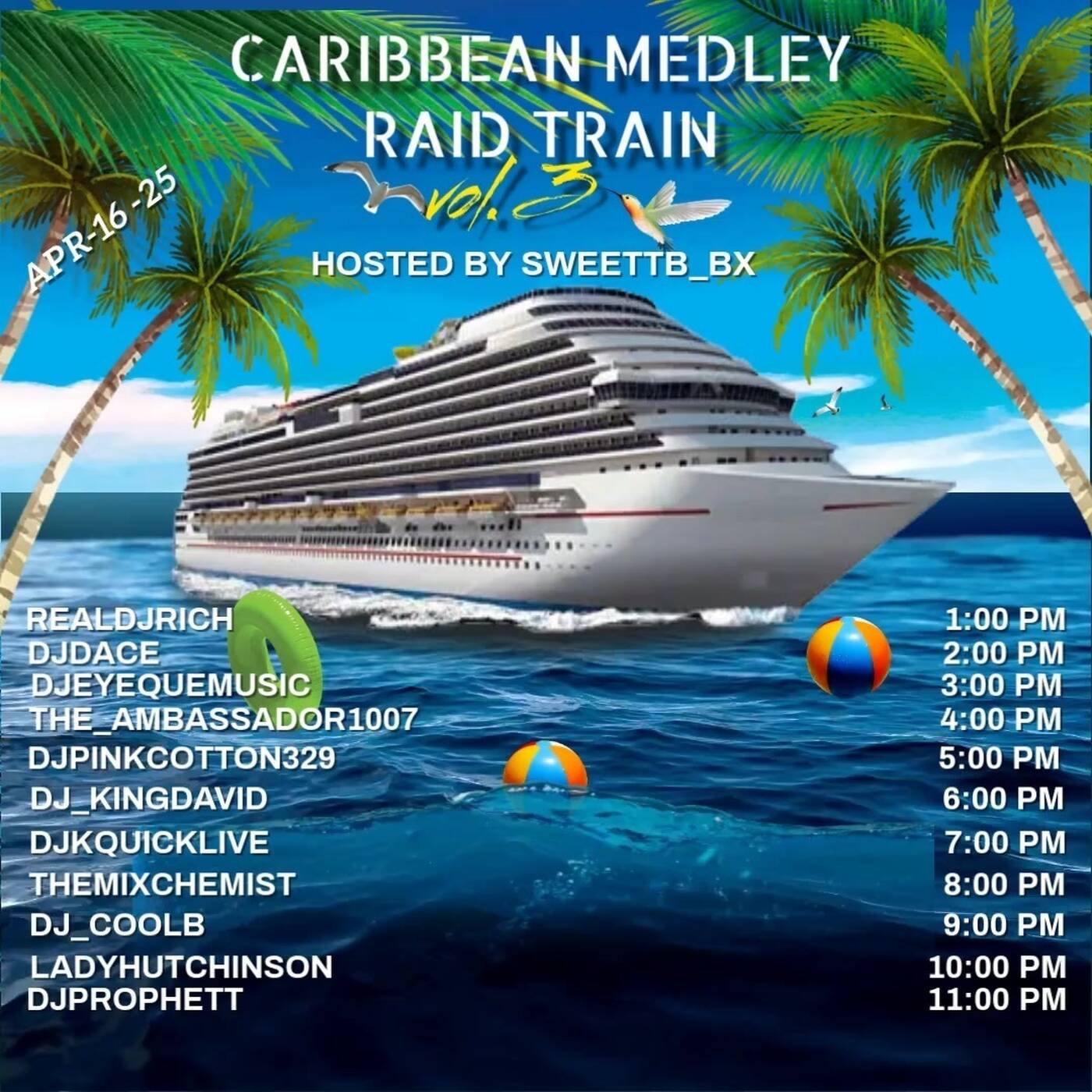 CARIBBEANMEDLEYRAIDTRAIN Hosted By @sweettb_bx 7-8PMEST‼️(APR 16, 2025) episode artwork