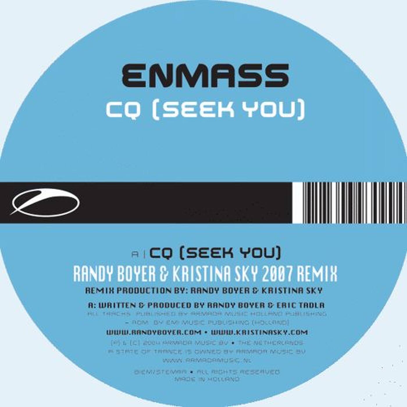 Enmass - CQ (Seek You) (Randy Boyer & Kristina Sky 2007 Remix) episode artwork
