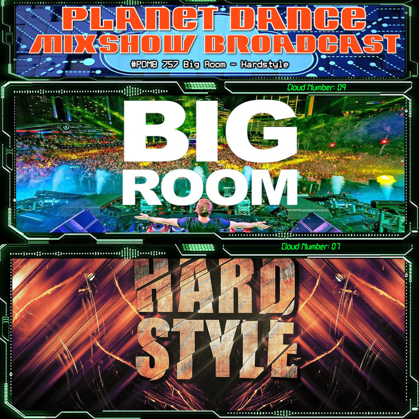 Planet Dance Mixshow Broadcast 757 Big Room - Hardstyle
