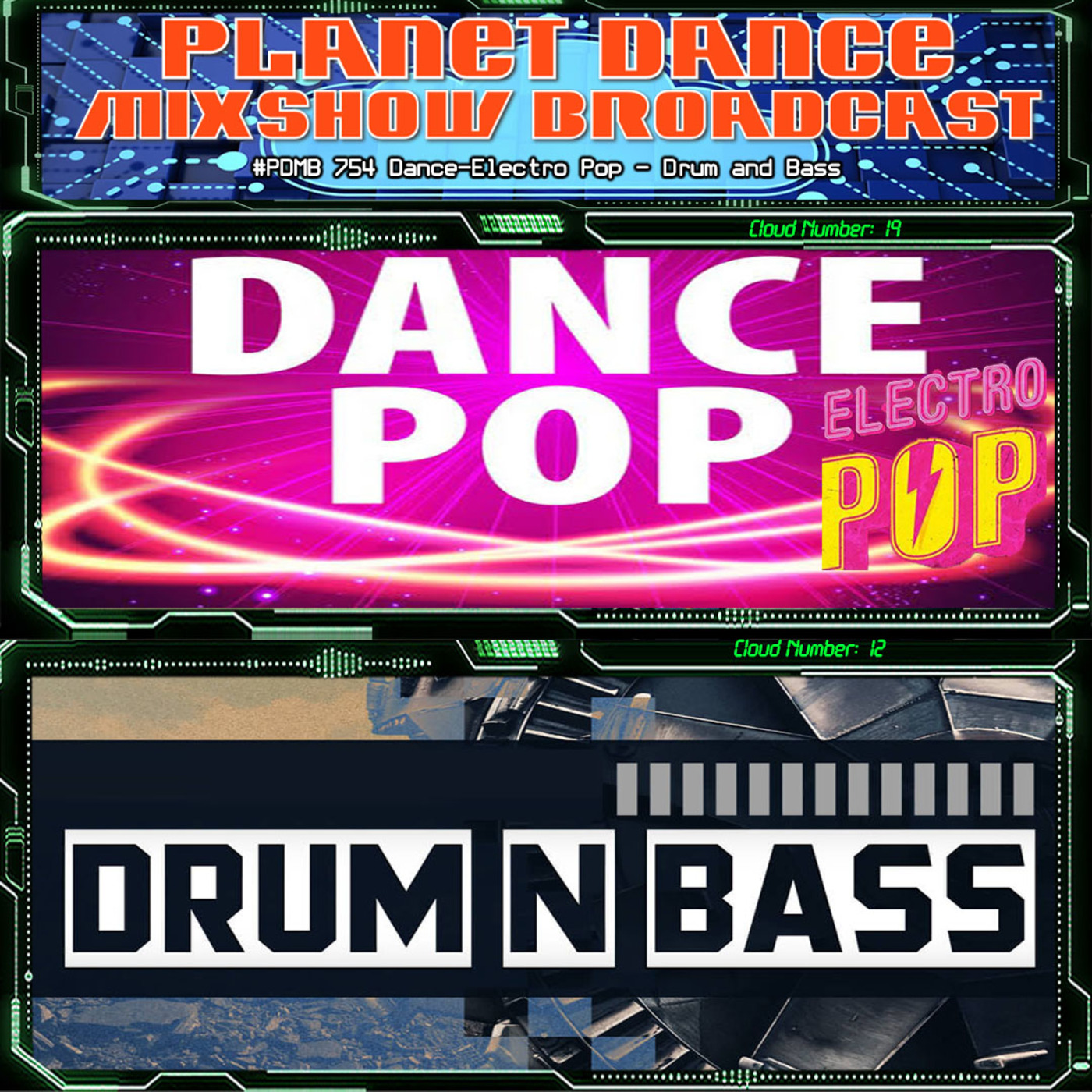 Planet Dance Mixshow Broadcast 754 Dance-Electro Pop - Drum and Bass
