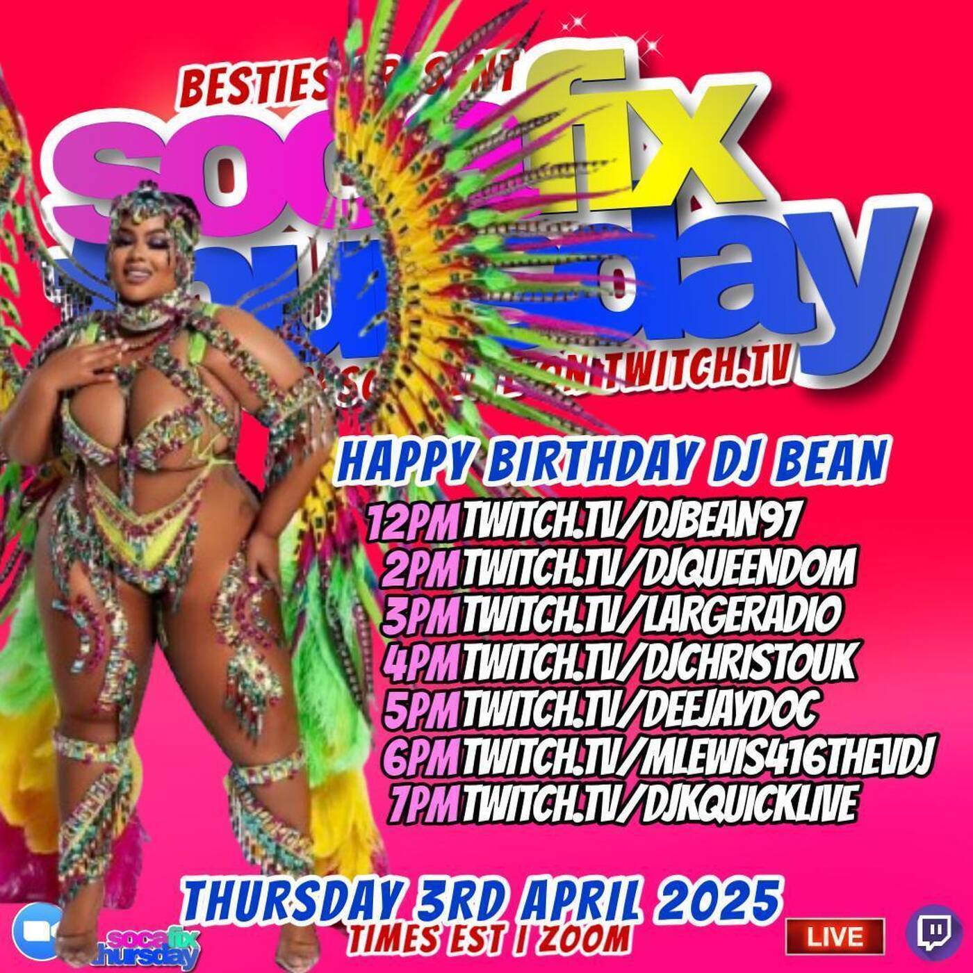 SOCAFIXTHURSDAYRAIDTRAIN Hosted By BESTIE 7-9PMEST‼️ (APR 03, 2025) episode artwork