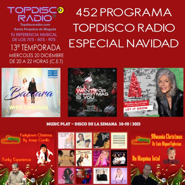 452 Programa Topdisco Radio Especial Navidad