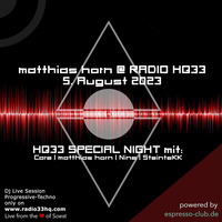 ·• RADIO HEADQUARTERS 33 DICULAR SPECIAL NIGHT SOEST August 2023 •· 127 bpm by MATTHIAS HORN
