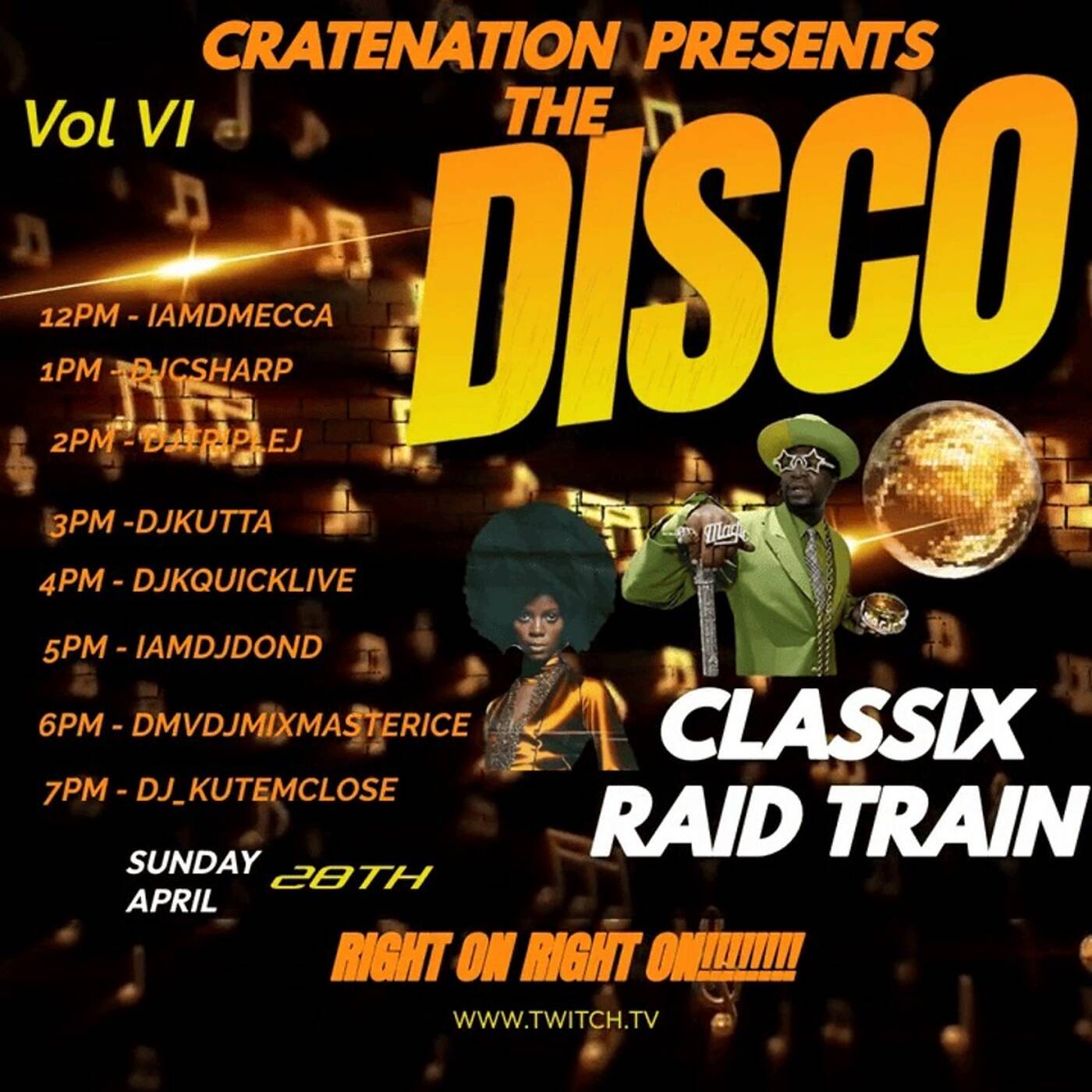 THEDISCOCLASSIXRAIDTRAINVOL VI Hosted By @djkutemclose 4-5PMEST‼️ | @djkquicklive IN THE MIX (Apr 28, 2024) episode artwork