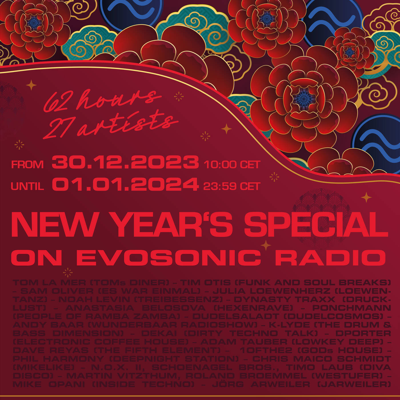   Sylvester 2023: Wunderbaar Radioshow with Andy Baar on Evosonic Radio episode artwork